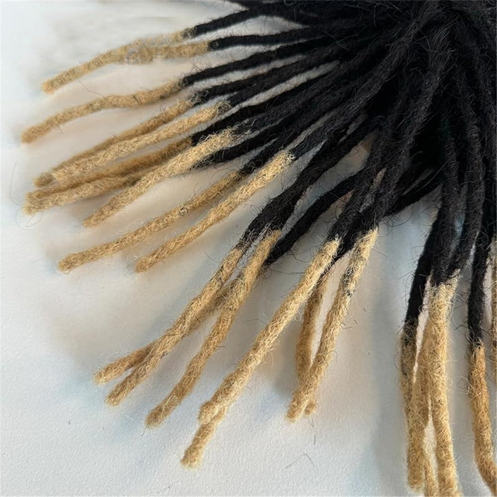 Peruki męskie Peruka dredowa dla czarnoskórych mężczyzn Mono Base Men Prosthesis 9" Afro Braids Human Hair System Unit Peruka syntetyczna naturalna i puszysta(5x7)