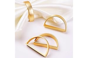 Gold Napkin Rings Set of 4