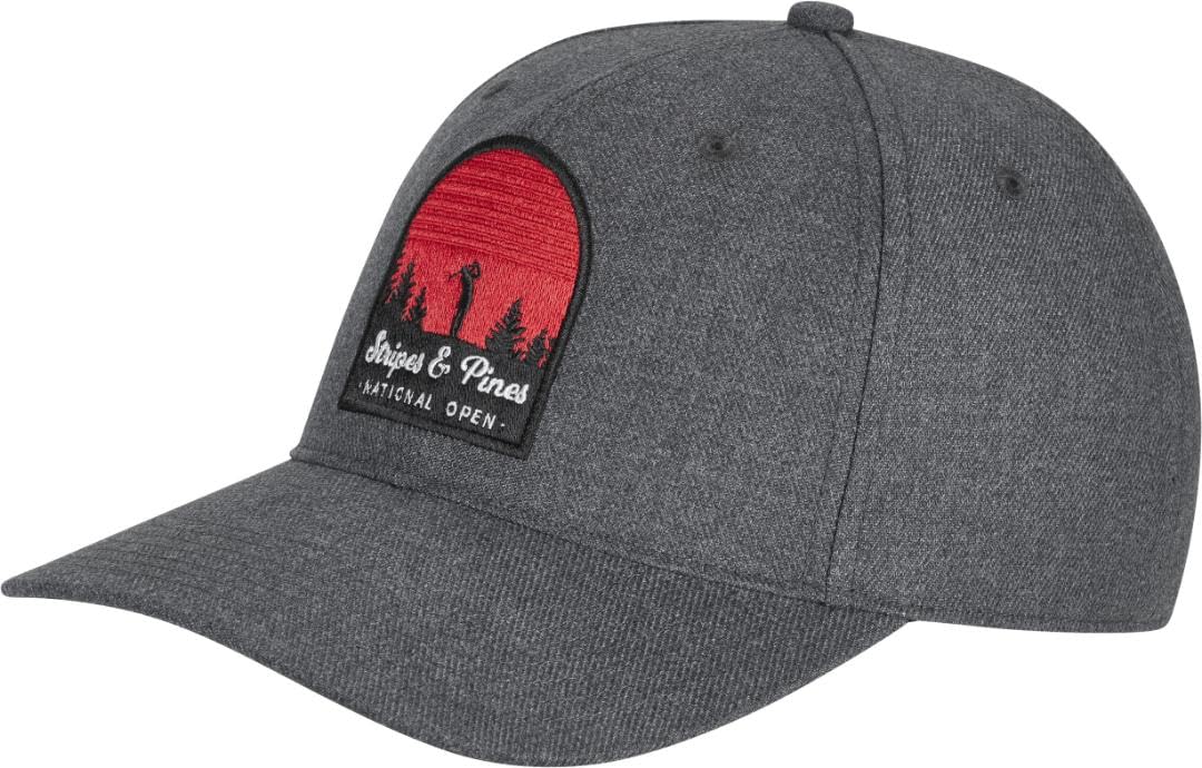 adidas Men's High Crown Stripe and Pines Hat