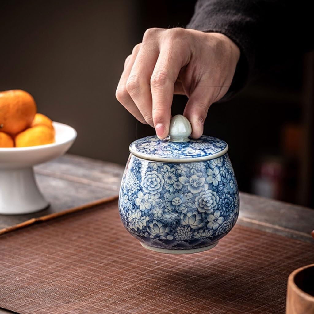 Masowe pojemniki na herbatę, hermetyczne pojemniki, pudełka ceramiczne do przechowywania liści, retro szklane pojemniki do domu