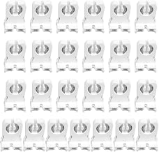 TIDTALEO 50pcs Non-shunted T8 Lamp Holder White PC Fireproof