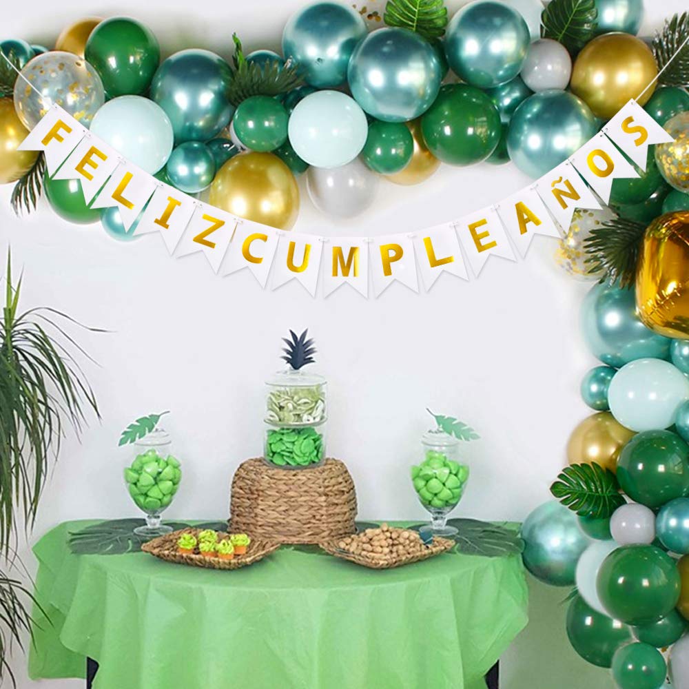 Happy Birthday Banner Feliz Cumpleanos Alles- Gute Zum Geburtstag In Spanische  Karte Nr 3e6eee8 Spanische Dekoration, image size:1000x1000