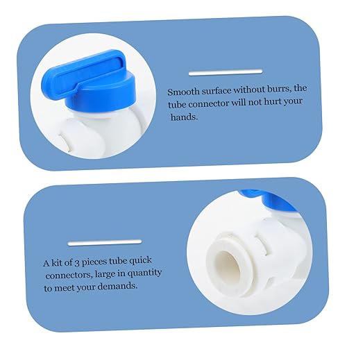 Miniatura 5 de DOITOOL 1 Unidades de tubo de entrada de máquina de hielo Accesorios para hacer café, adaptador de manguera de agua, accesorios para máquina de