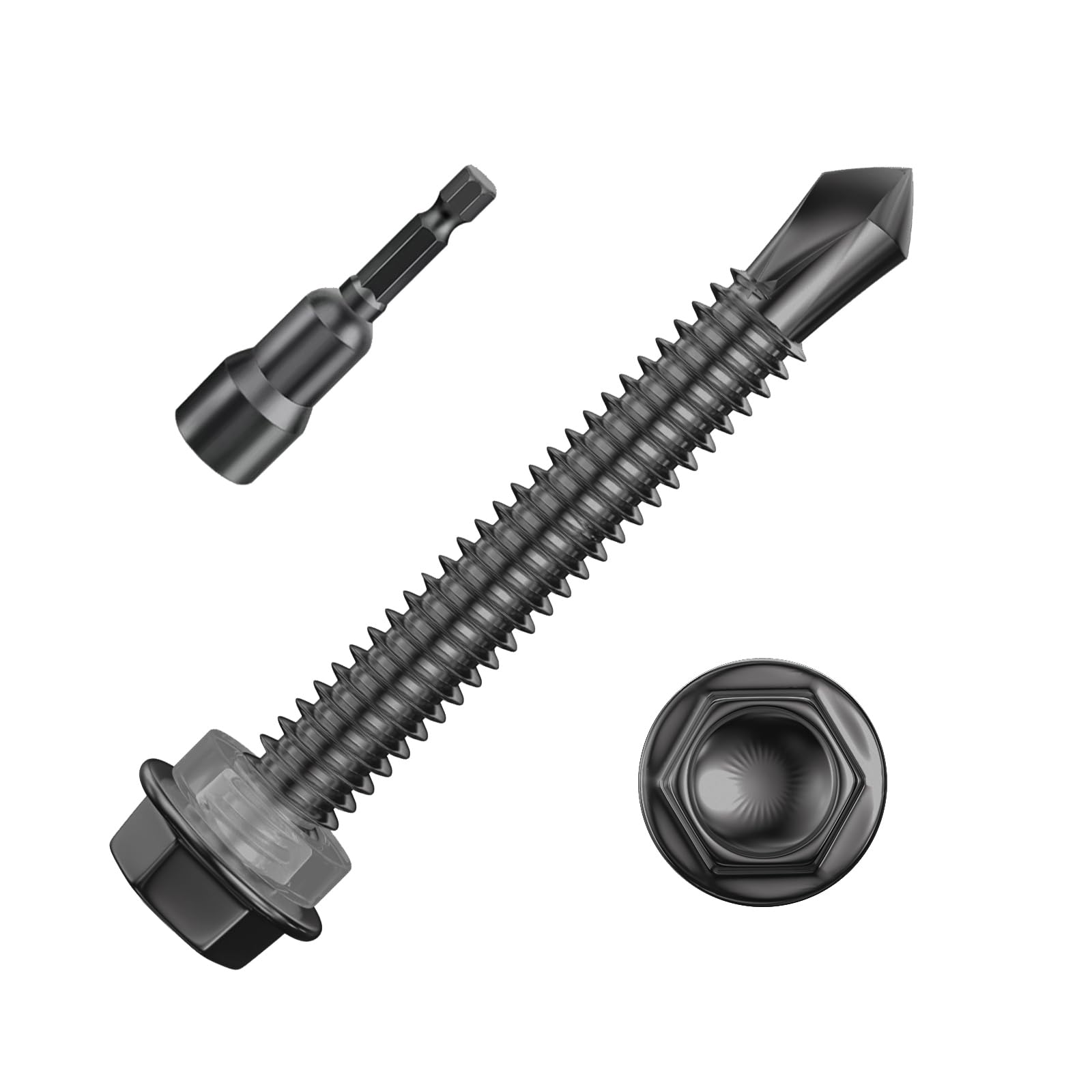 410 Stainless Steel Self-Tapping Screws - 300 Pcs -28