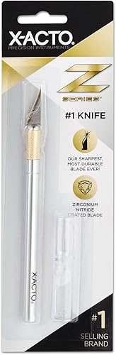 Miniatura 4 de X-Acto Z Series  1cuchillo con tapa con revestimiento de nitruro de circonio Blade Plateado Paquete de 10