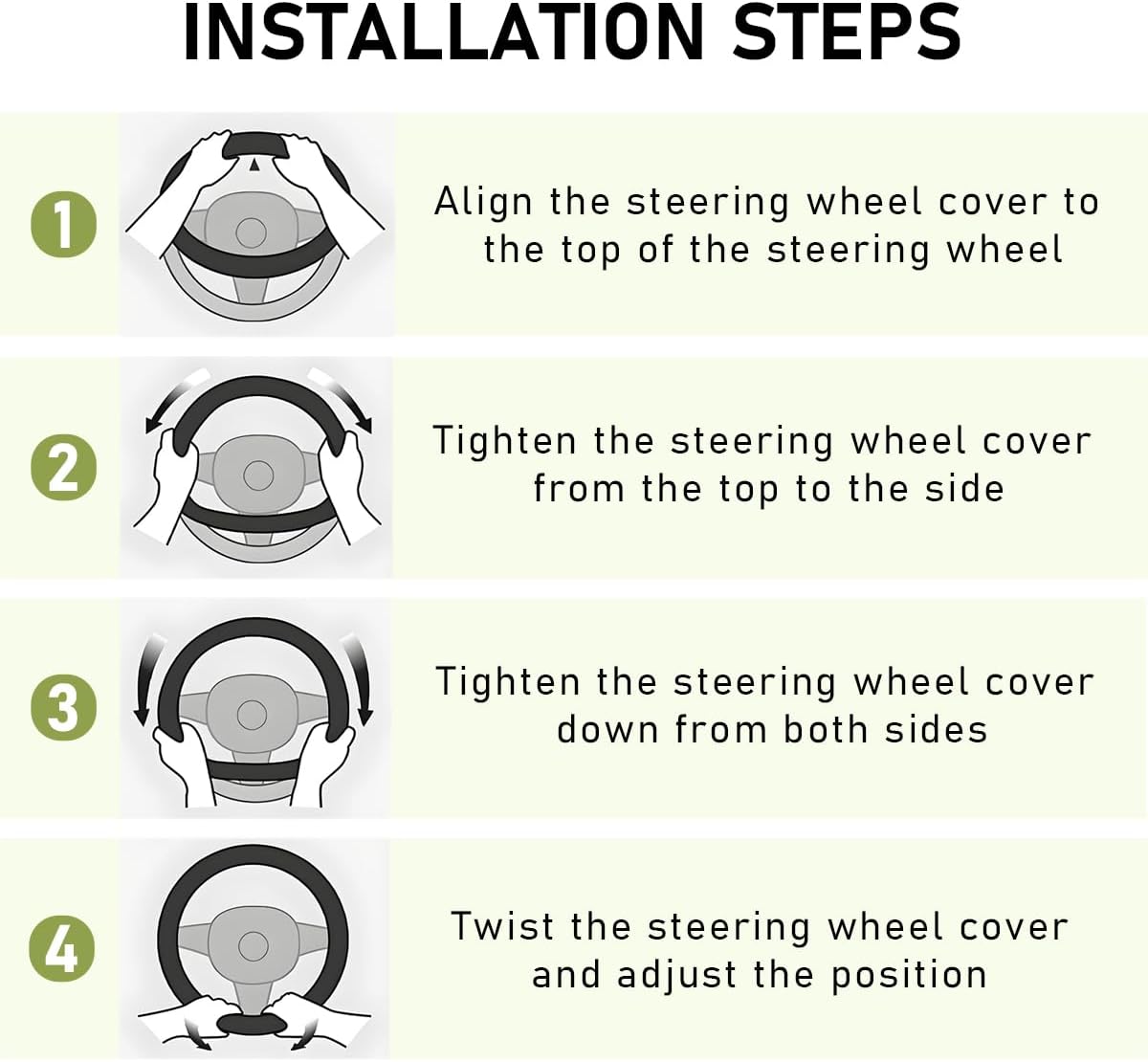 Fluffy Car Steering Wheel Cover, 15 Inches Anti-Slip Round Fuzzy Winter Steering Wheel Protector, Soft Warm Plush Steering Wheel Cover for Women Girls, Car Accessories (Pink, D-Shaped) - Image 6