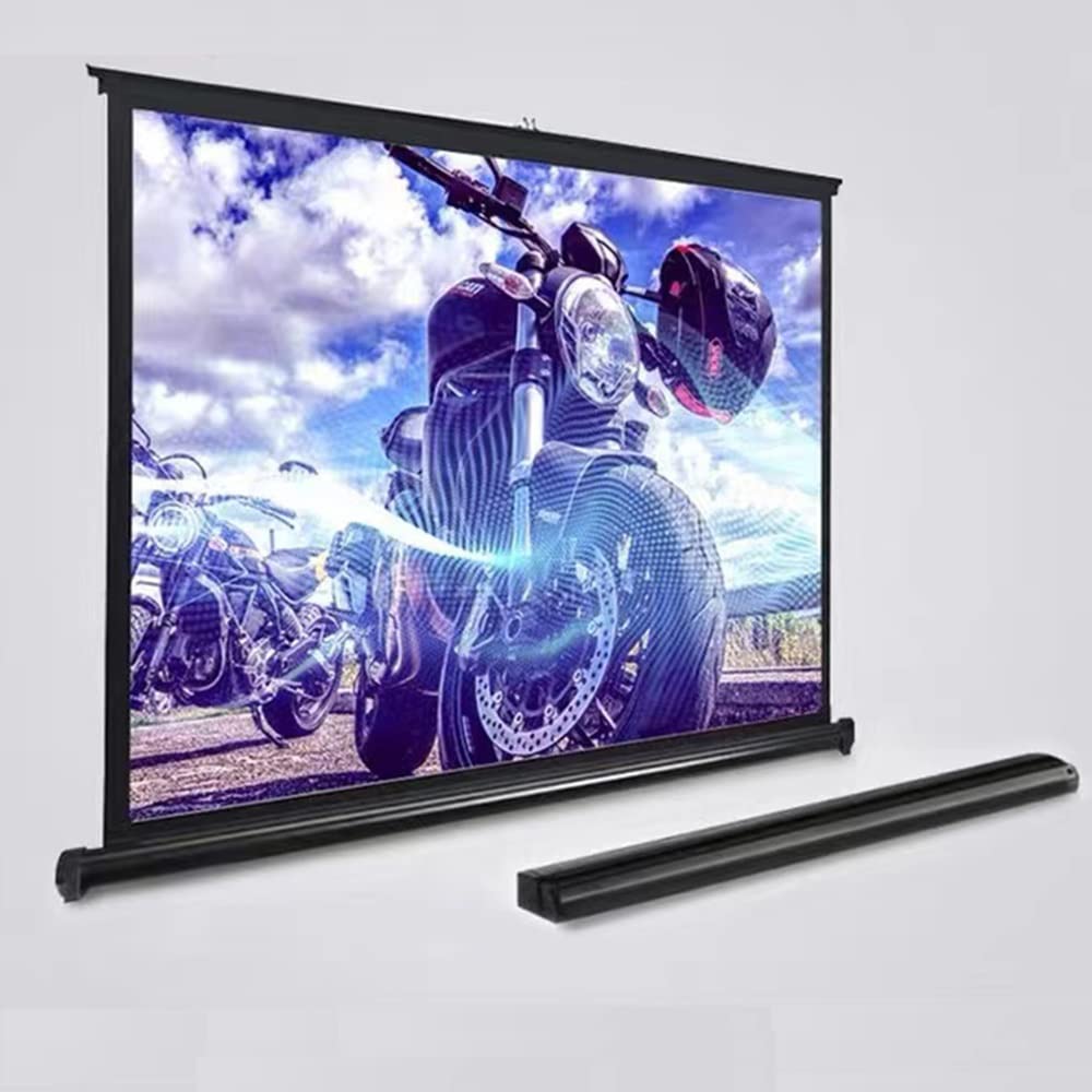 Schermate Di Proiezione Portatili Per Tabletop, Schermo Del Proiettore HD 50 Pollici, Schermo Del Film Pull-up Manuale, Tenda Da Proiettore, Schermo Mobile Per Campeggio/viaggio