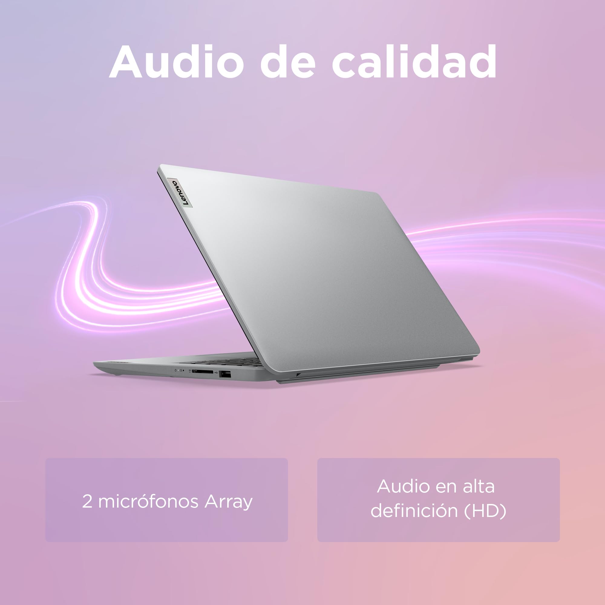 Lenovo IdeaPad 1 Gen 7 - Ordenador Portátil 15.6" FHD (AMD Ryzen 7 5700U, 16GB RAM, 1TB SSD, AMD Radeon Graphics, Wi-Fi 6, Windows 11 Home) Teclado QWERTY Español, Color Gris Nube — view 9