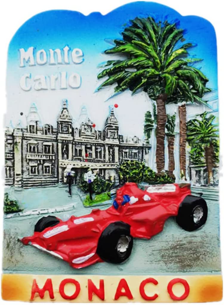 Monte Carlo Monaco Monaco Magnet Fridge Refrigerator Magnet Decoration Sticker Souvenir Resin Crafts Kitchen Whiteboard