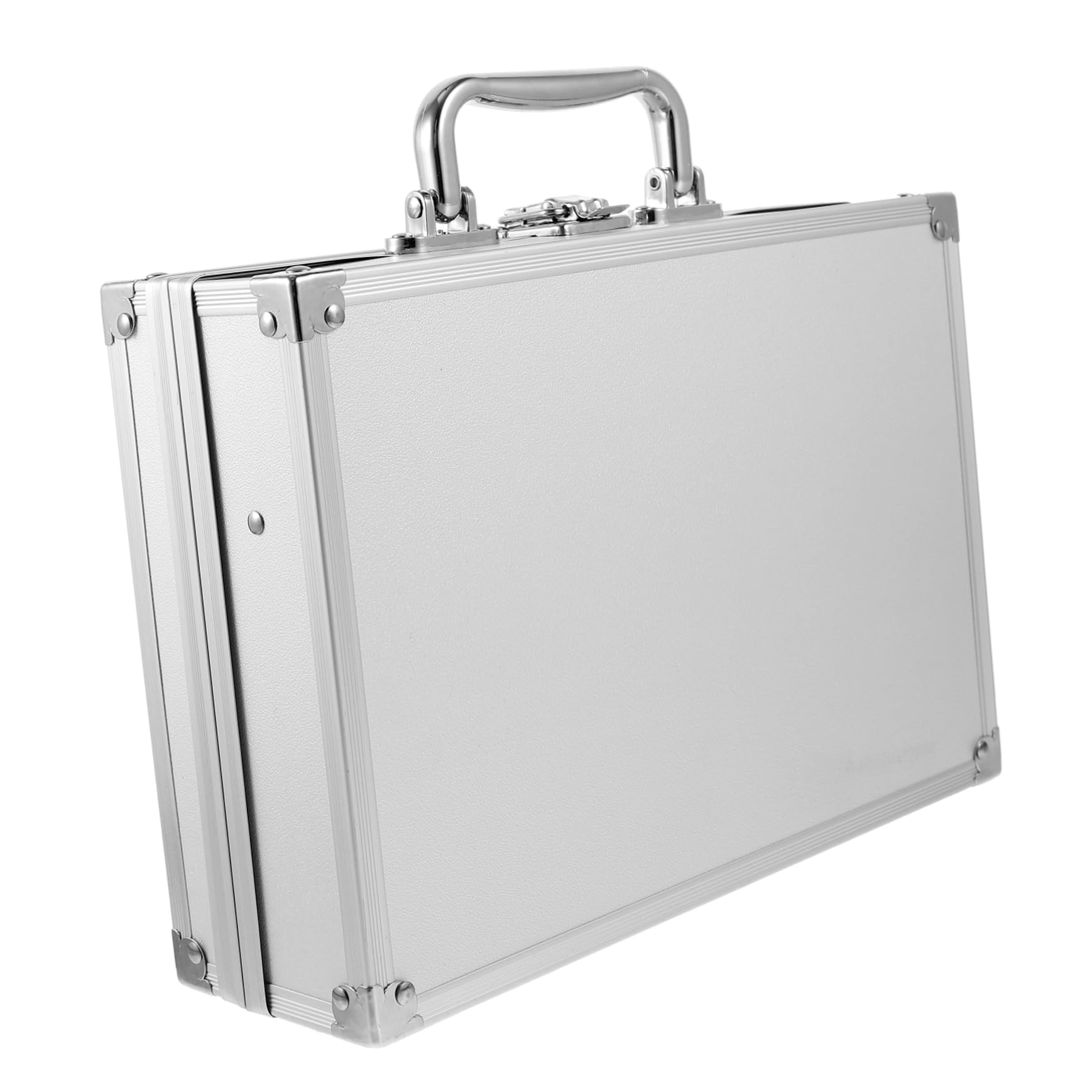 Cassetta Utensili Valigia in Lega di Alluminio Argento per Viaggio e Lavoro | Scatola di Conservazione Multifunzionale, Protezione Sicura, Design Versatile, Compatta e Portatile