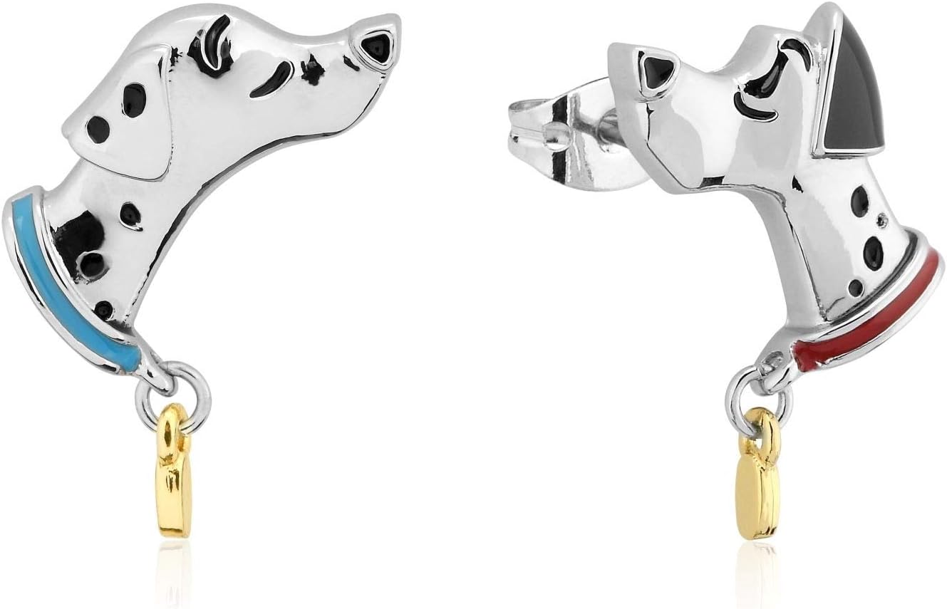 Disney Couture Kingdom 101 Dalmatians Perdita & Pongo Kissing Dogs Earrings