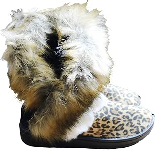 Women Winter Warm Snow Ankle Boots Low Heels Faux Fox Rabbit Fur Tassel Shoes