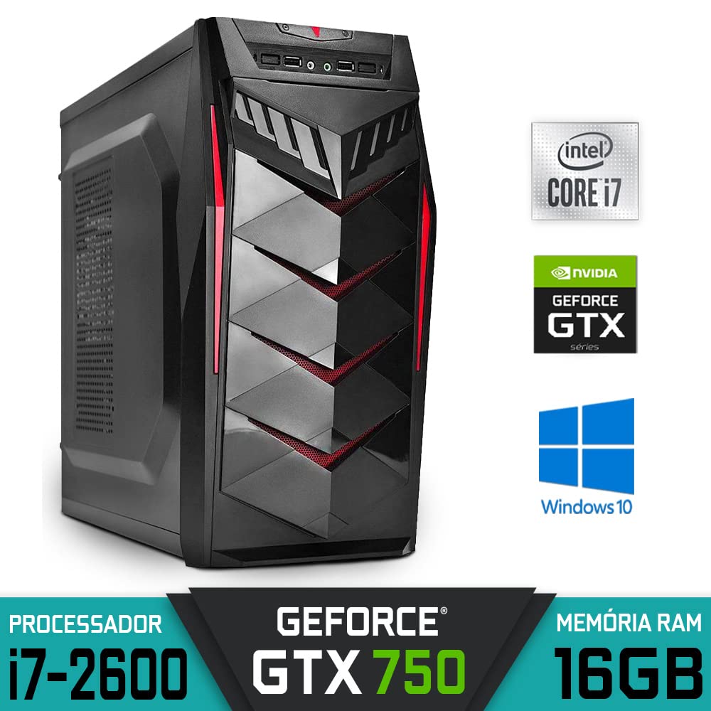 Gamer Pc メモリ16GB HDD1TB GTX750 【ゲーミングPC】i7-2600K I7 500 4gb+fonte 750 Gtx 240gb+ +ssd H61+16gb 3770+ Windowsデスクトップ