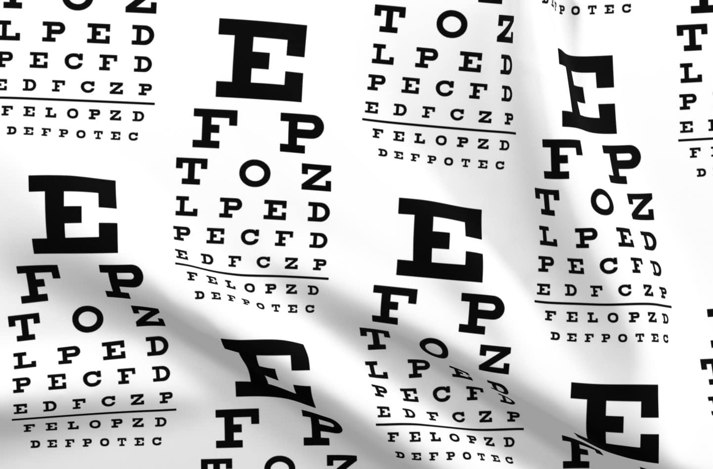 Spoonflower Fabric - Optometry Printed on Organic Cotton Sateen Fabric by The Yard - Sewing Quilting Apparel Home Decor