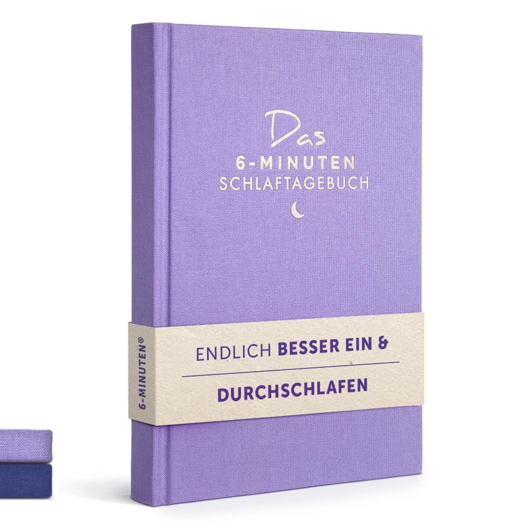 6 Minuten Schlaftagebuch - Endlich besser ein- und durchschlafen Tagebuch für Erwachsene - Das Journal Buch für den Schlaf deiner Träume