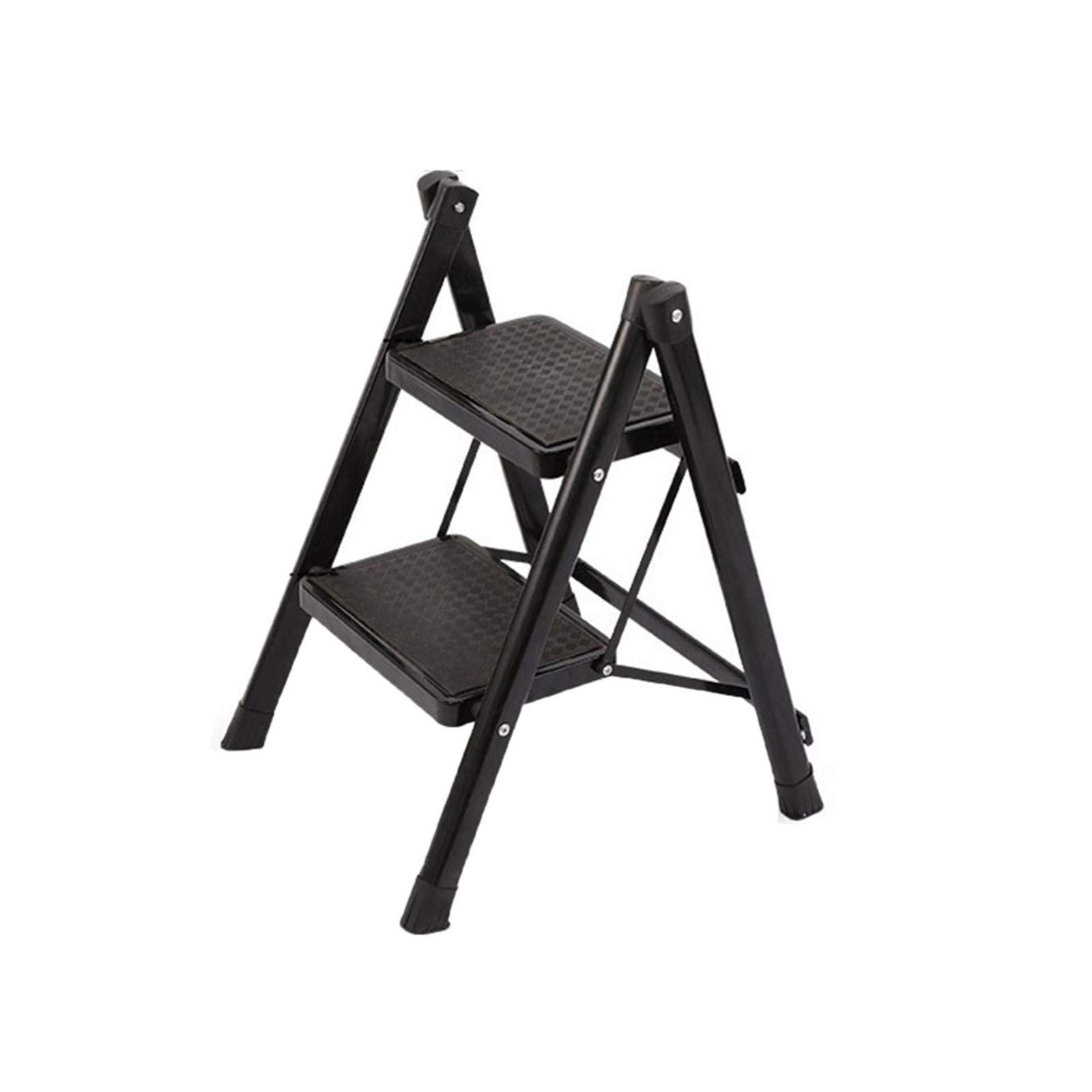 Cxvhsertwr Black Ladders For Home, Step Stool Home Folding(Black)