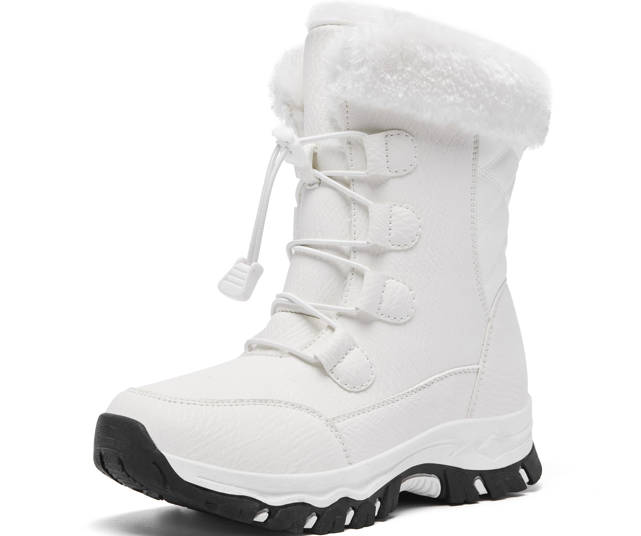 Zapatos de invierno para mujer, forrados, cálidos, botas de nieve, antideslizantes, para senderismo, trekking