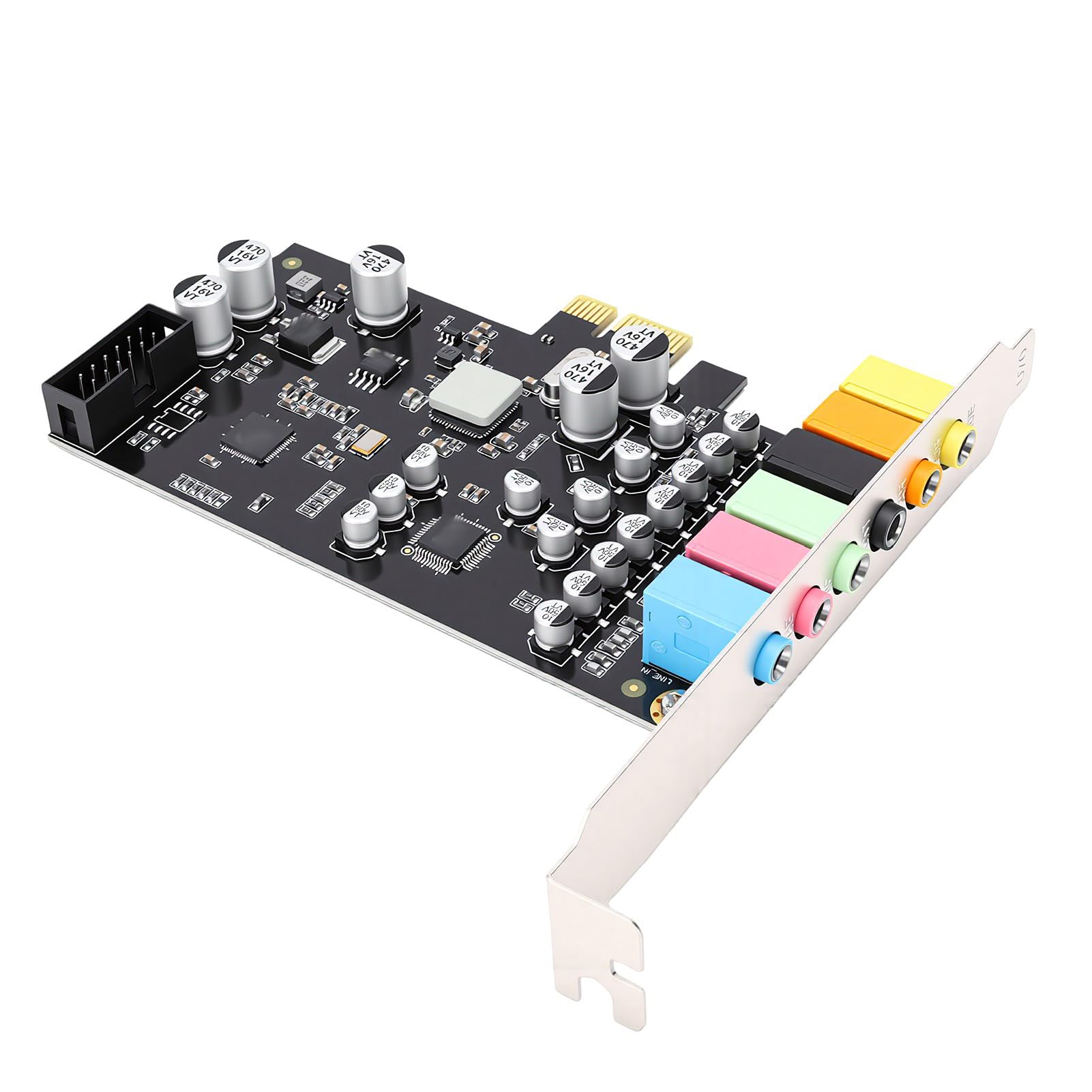 Dpofirs Carte Son PCIe avec Qualité HiFi, 7.1 Canaux