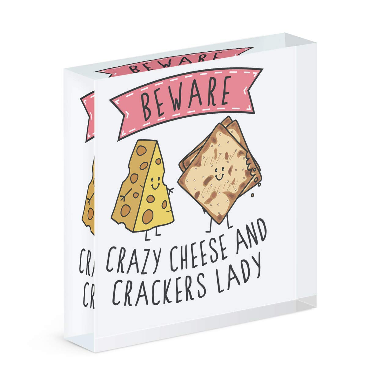 Cadre photo fromage et crackers pour offrir un sourire quotidien à une femme passionnée