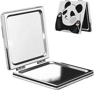 Funny Panda - Espejo de maquillaje portátil d...
