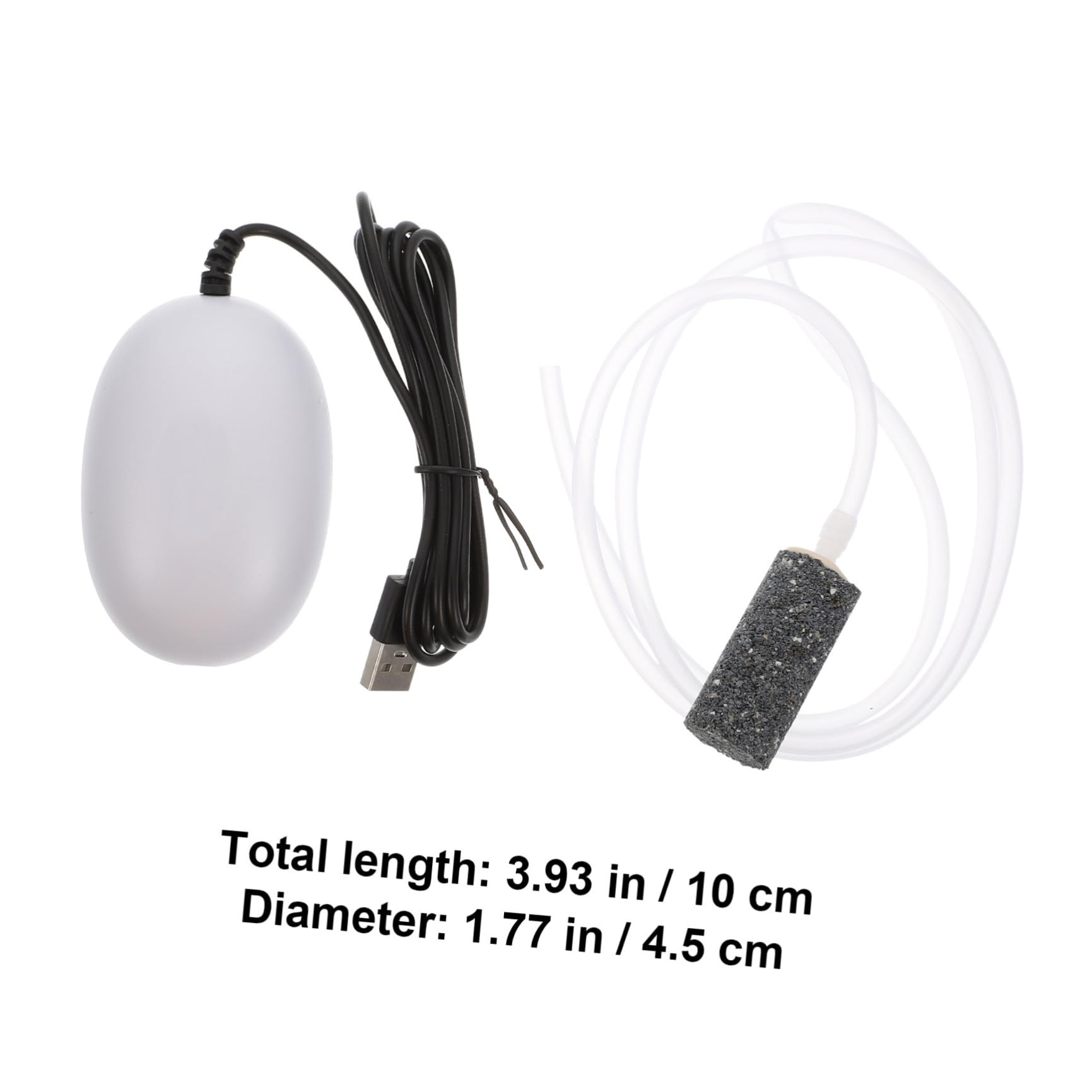 Sosoport Bomba de oxigeno USB Bomba de Aire USB para pecera Bomba de Aire para pecera Auto Aireador de Bomba de Aire del Tanque de Peces de Accesorio para AbS