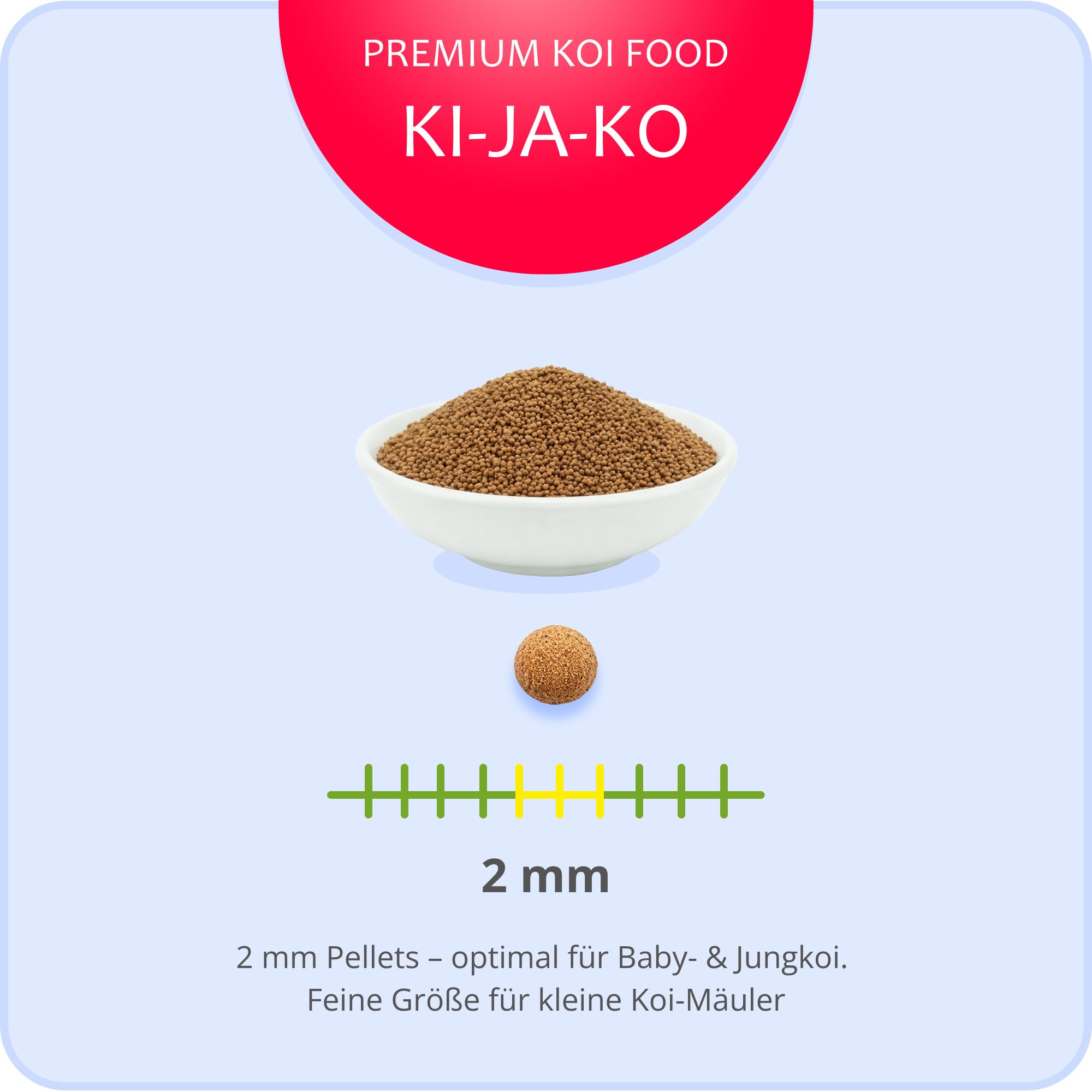 KI-JA-KO Staple Mangime per Carpe Koi – 1 kg / 3 mm – Nutrizione Completa per Tutto l'Anno, Facile da Digerire – Ideale da 10°C in Su KI-JA-KO Staple Mangime per Carpe Koi – 1 kg / 3 mm – Nutrizione Completa per Tutto l'Anno, Facile da Digerire – Ideale da 10°C in Su