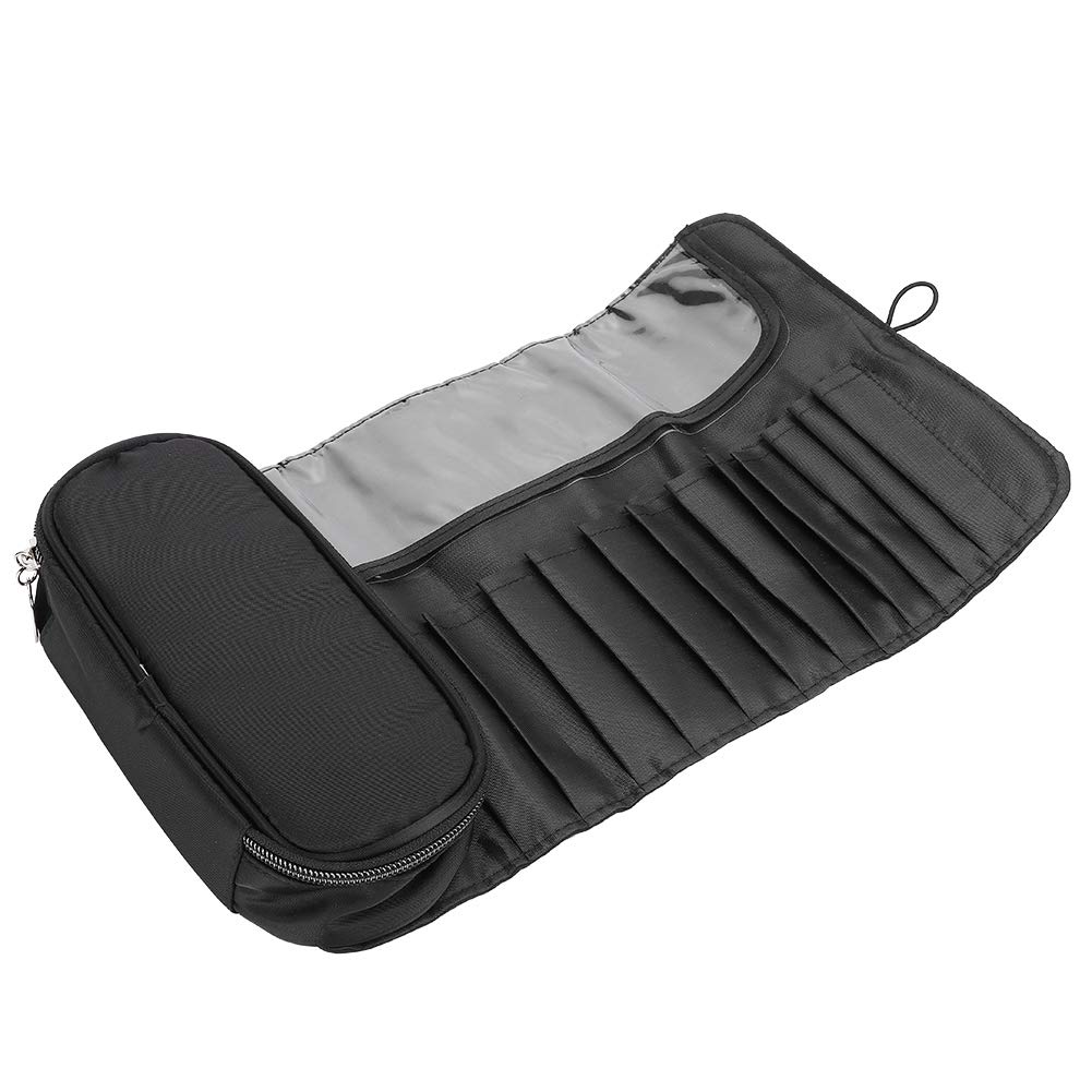 Składany organizer na kosmetyki Pędzle do makijażu Szminka Cream Beauty Tool Makeup Bag - Black