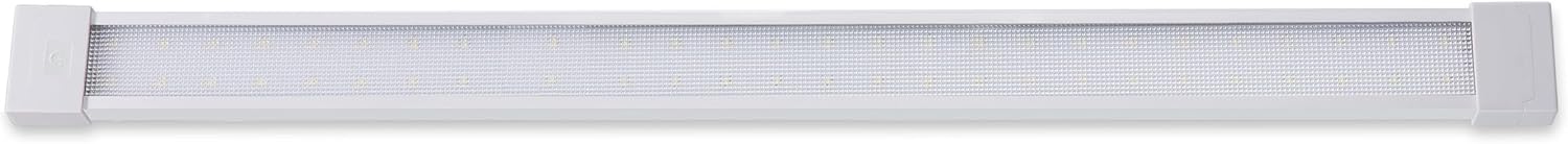 Raycharm RV Interior LED Ceiling Light Fixture 26.4" x 2.0", 6000K Cool-White Even Diffused Beam, High Light-Output Low Ampere, Compact for Limited Space Mount, 12V/24V DC, On/Off Touch Switch, 1-Pack