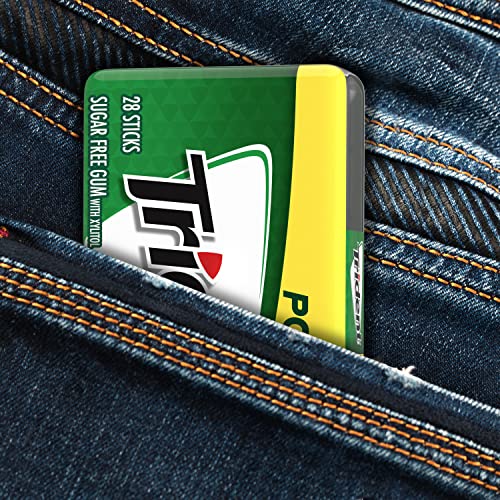 Image of Trident Spearmint Sugar-Free Chewing Gum, 6 Packs of 28 Pieces (168 Total)
