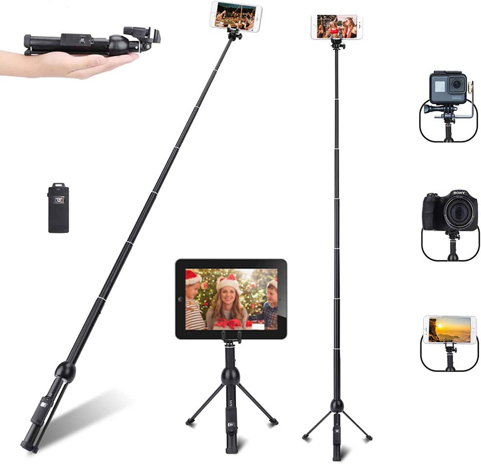 Selfie Stick, Professional 45Inch Selfie Stick Tripod