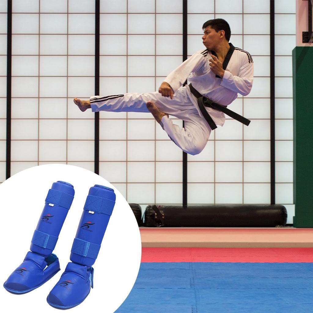Paratibie E Protezioni per Kickboxing, MMA, Protezioni per Allenamento E Combattimento, Protezioni per Gambe E Piedi per Arti Marziali, Spar, E At