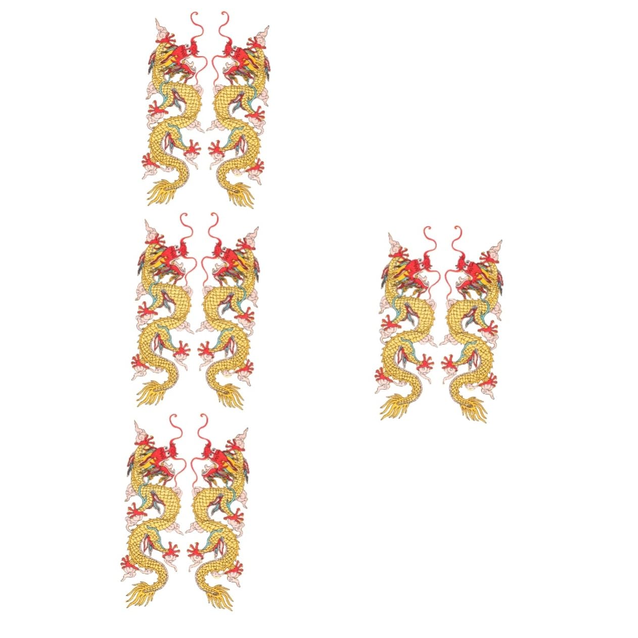NUOBESTY 8piezas Parche Termoadhesivo Forma De Dragón Parches Decorativos Para Ropa y Accesorios Pack De Unidades Para Personalizar Sombreros y Chaquetas
