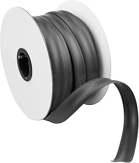 RVGUARD RV Vinyl Insert Trim, 1 Inch Wide, 100 Feet, Heavy Duty Trailer Trim for RV Camper Travel Trailer, Black.