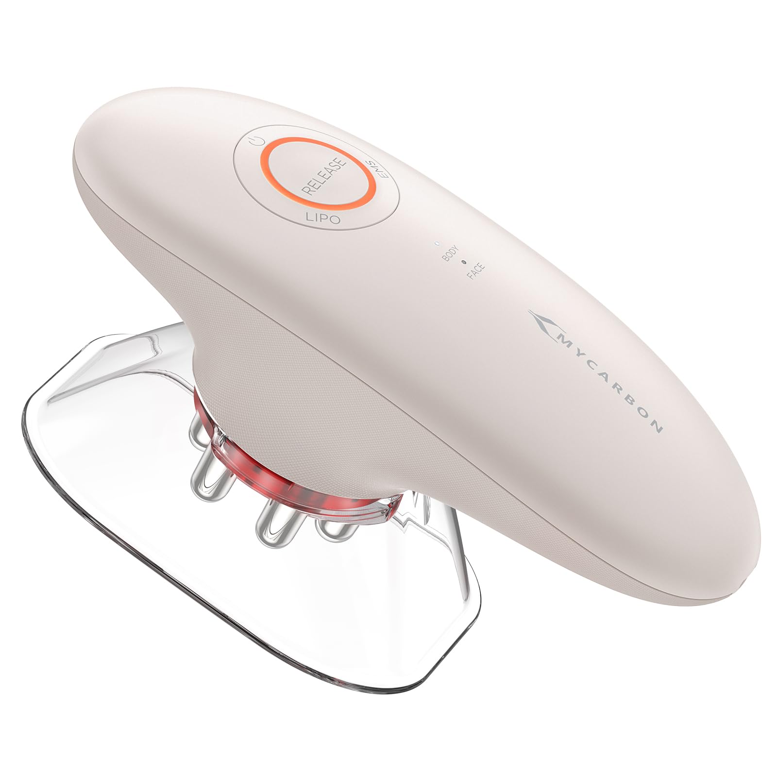 MYCARBON 3 in 1 Cupping Massager for Beautiful & Firm Skin, Cellulite Massager Tool with Vacuum Massage, EMS & Red Light, Anti Cellulite for Face, Abdomen, Facial, Thighs, Arms, Legs (Pink)-image-6