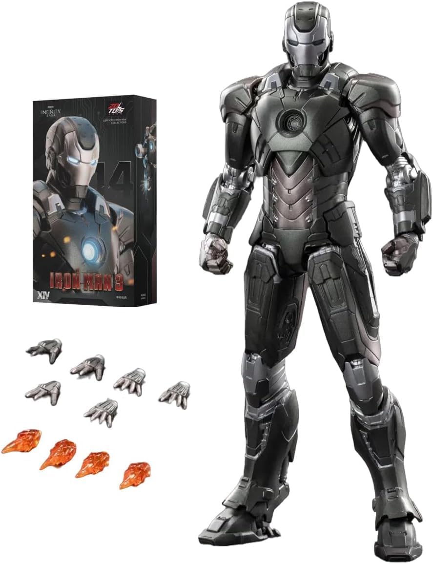 ZD Toys 1/10 Scale Iron Man Mark XIV MK14 Armor Collector Action Figure