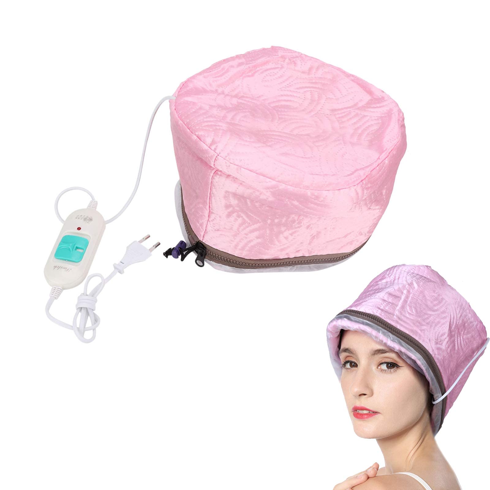 Brrnoo Hair SPA Elektryczny Parownik Termiczny DIY Hair Hat SPA Home Treatment Hat dla naturalnych lub zniszczonych włosów Nourishing Moisturize Electric