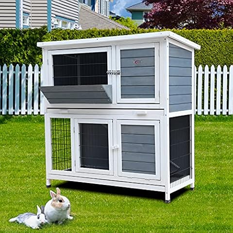 Bunny Business 41" Double Decker Rabbit Hutch Cover