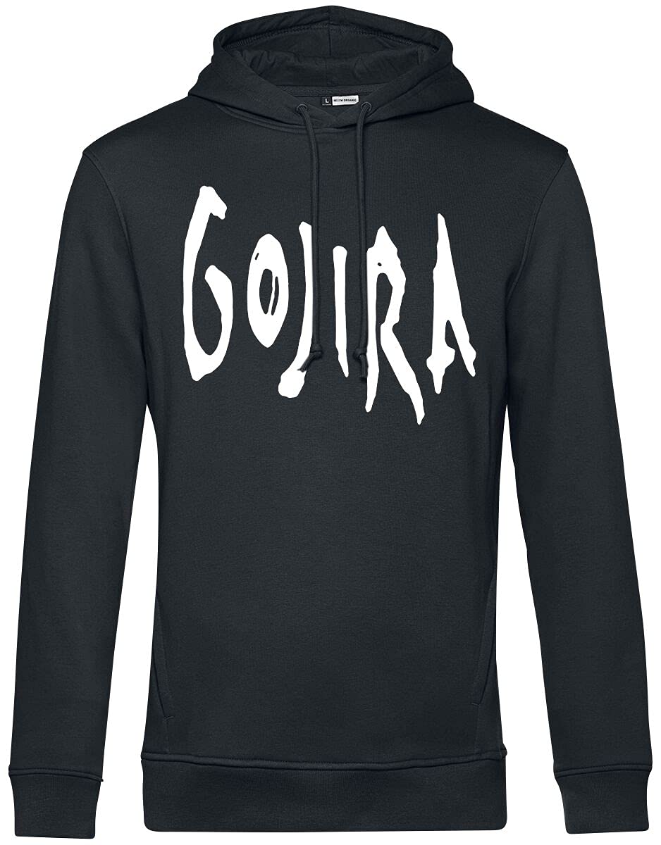 Gojira Woodblock Whales Männer Kapuzenpullover schwarz Band-Merch, Bands