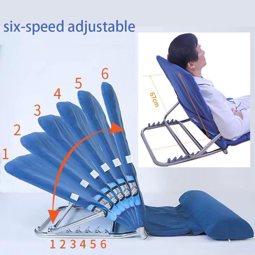Fotrsta Supporto Schienale per Anziani Schienale, Supporto Regolabile Sit-Up Back Stand Assist per Letto con Sollevamento per Collo Ortopedico Supporto Lombare Supporto per Letto Wedge