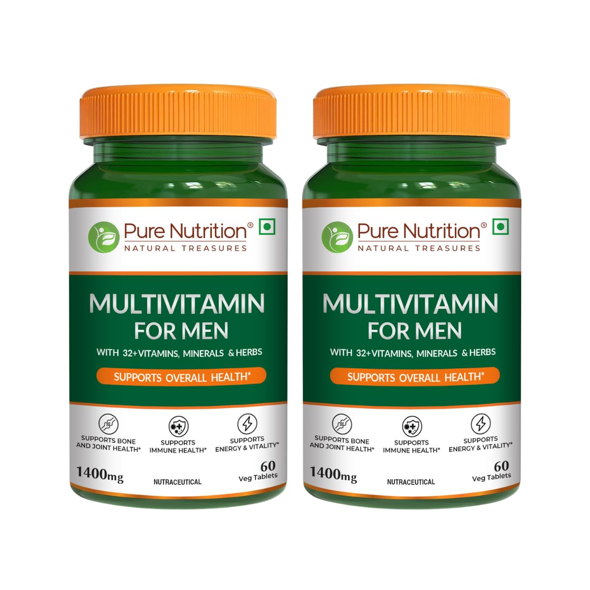 Pure Nutrition Organic Whole Food Multivitamin | Plant Based Multivitamin Tablets with Vitamins A, C, D3, E, K2, B-Complex, Biotin & B12 | Minerals with Calcium, Magnesium, Zinc, Iron & Selenium | 60 Veg Tablets — Amazon image 3