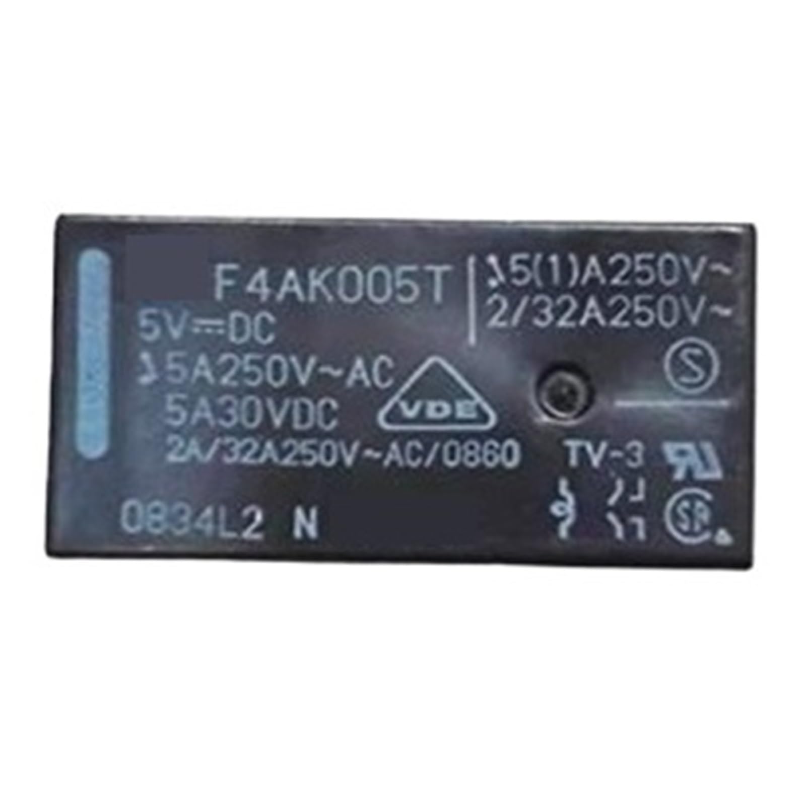 Relais F4AK005T 5V DC V5 mini commutateur pour circuit électronique en lot de 5 pièces