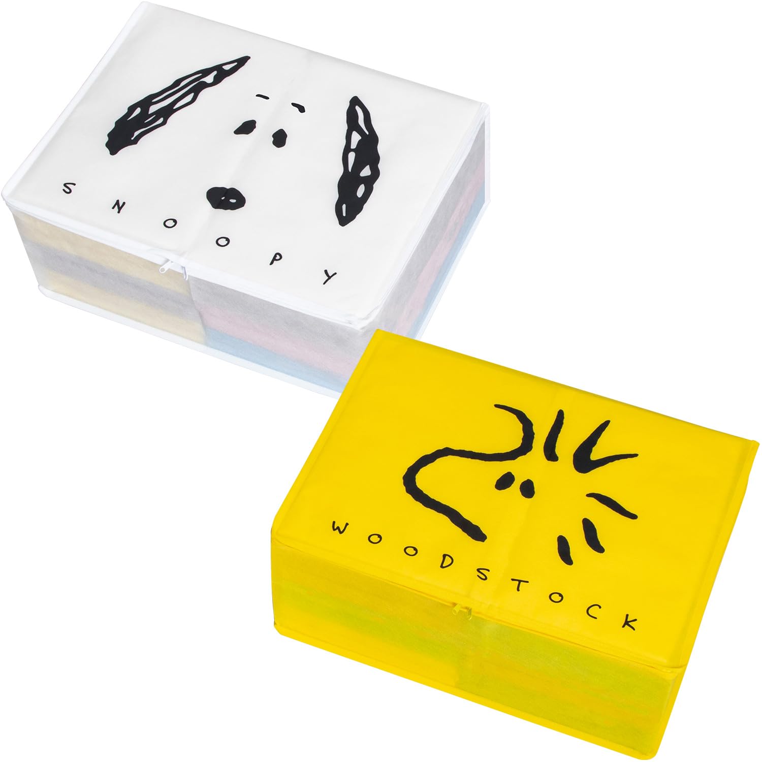 Amazon.co.jp: アストロ 衣類収納ケース 2枚組 【 スヌーピー ウッド