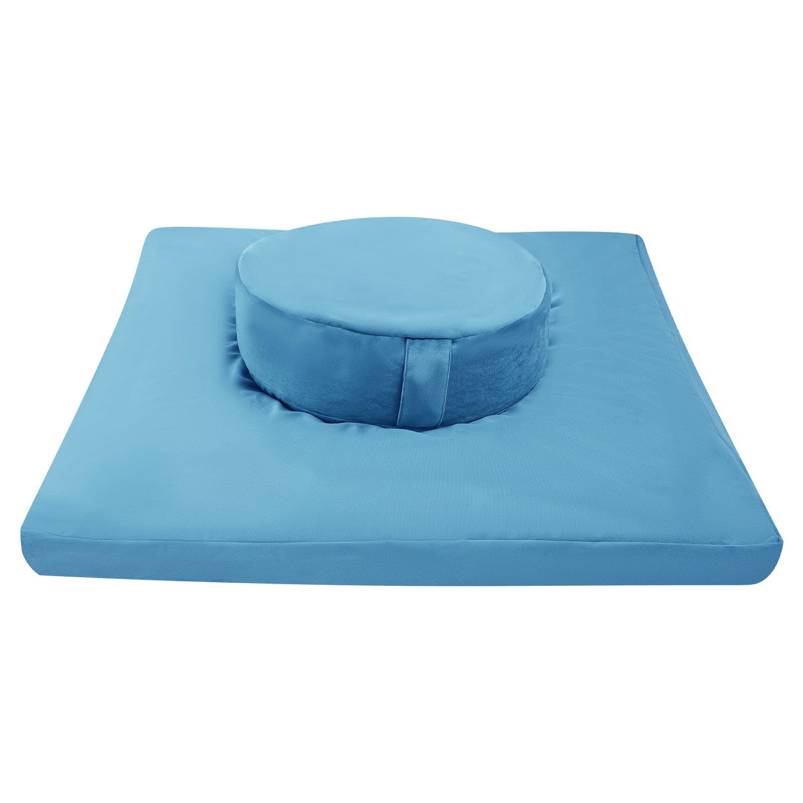WooDerson Set di cuscini da meditazione, set di cuscini da meditazione, quadrati, con cuscino rotondo, moderni, per camera da letto, soggiorno, sala yoga