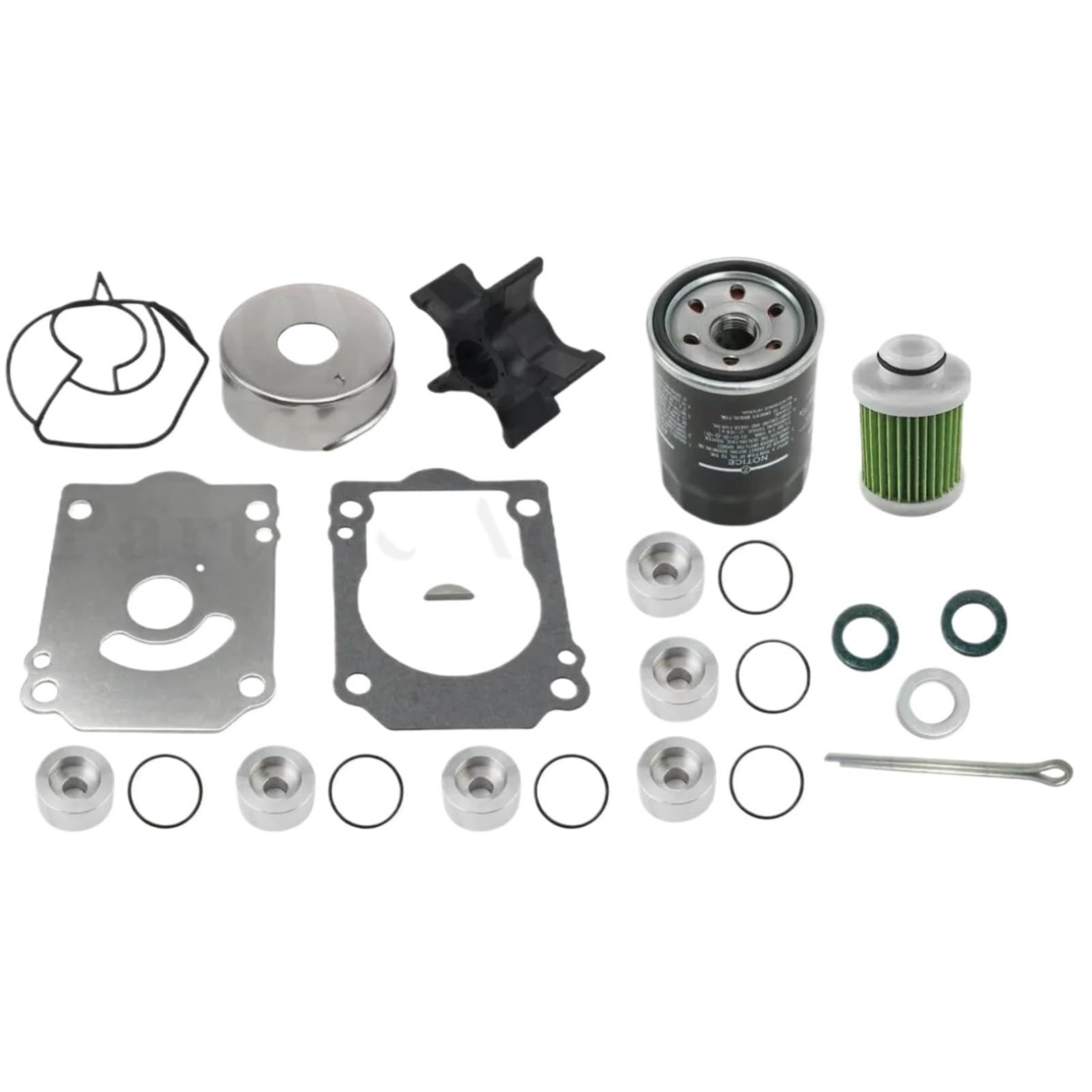 for Suzuki DF150AP-DF200AP 150-200HP 2016+ Kit fuoribordo Anodo di Zinco | 2016+ 150-200 CV, filtro guarnizione con anodo di zinco, Suzuki