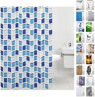 Shower curtain Black Flower 180 x 200 cm Material: 100% Polyester