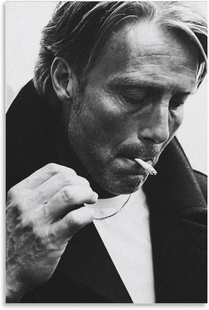 Amazon.co.jp: デンマークの俳優マッツ・ミケルセン写真ポスター