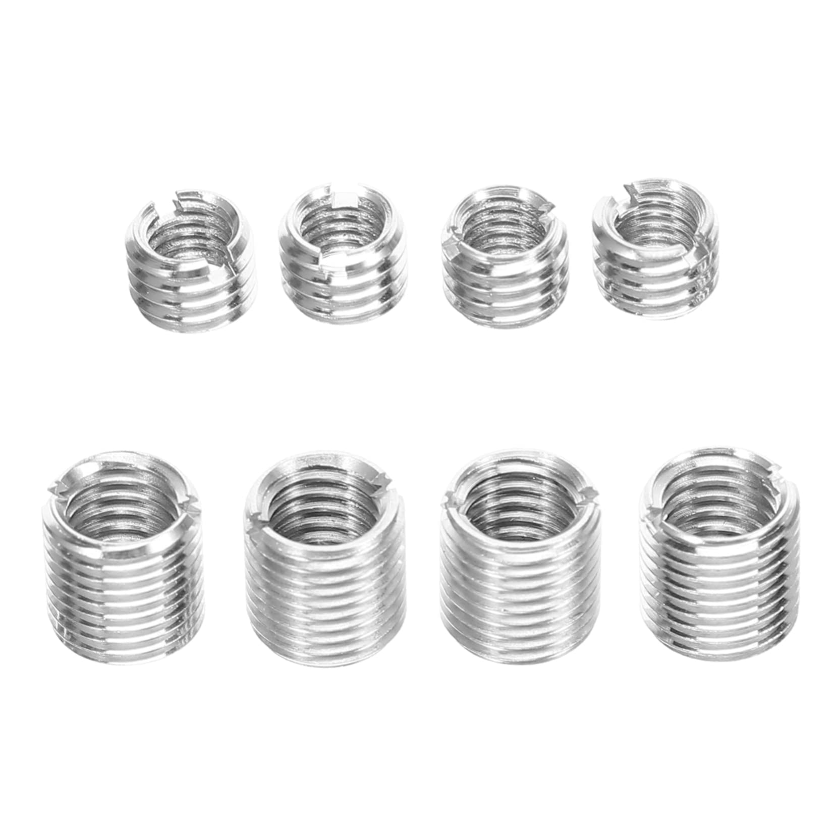 Amosfun 5 Juegos Manga de tornillo de acero inoxidable métrico tornillos prisioneros surtidos pequeño comida tornillo sin cabeza Tornillos de tornillo de surtido múltiple Plata