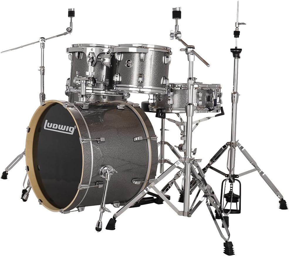 Ludwig Element Evolution 5-piece Drum Set with Hardware - Platinum