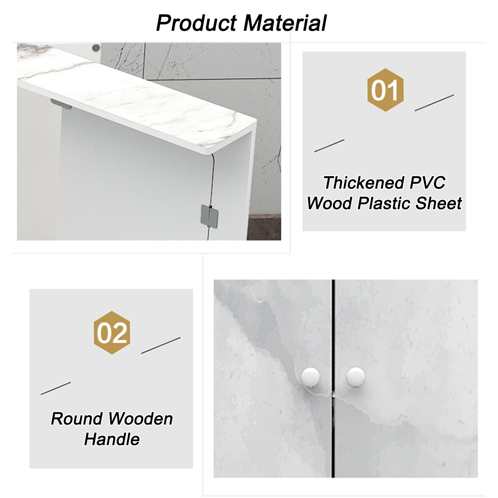 Cubierta de radiador con acabado de mármol con 2 puertas, armario decorativo de pared para entrada, baño, colector de ducha y solución de almacenamiento de fontanería