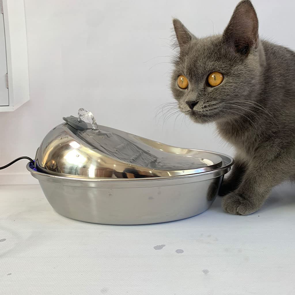 Fuente de agua automática para gatos con llave de repuesto de gran capacidad con puerto USB para perros y amantes de los gatos